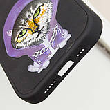 TPU+PC чохол Friends для Apple iPhone 16 (6.1") Black Cat, фото 6