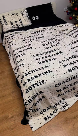 Велюрова постільна білизна Євро розмір, фото 2