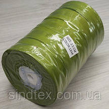 184 колір хакі, 2,5см. стрічка репсова 23м., фото 3