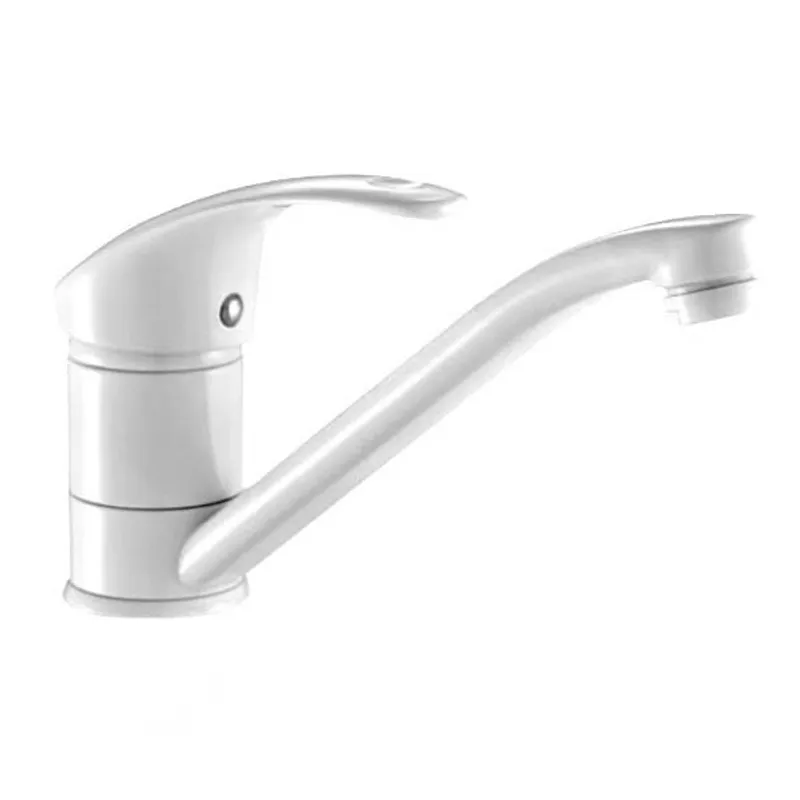 Змішувач для умивальника Haiba Mars 004 (вилив 15 см) білий (HB0253), фото 1