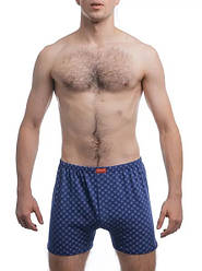 Чоловічі труси шорти облягаючі сімейні бавовна Атлет Atlet МО 000030 сині (розміри: 46-52)