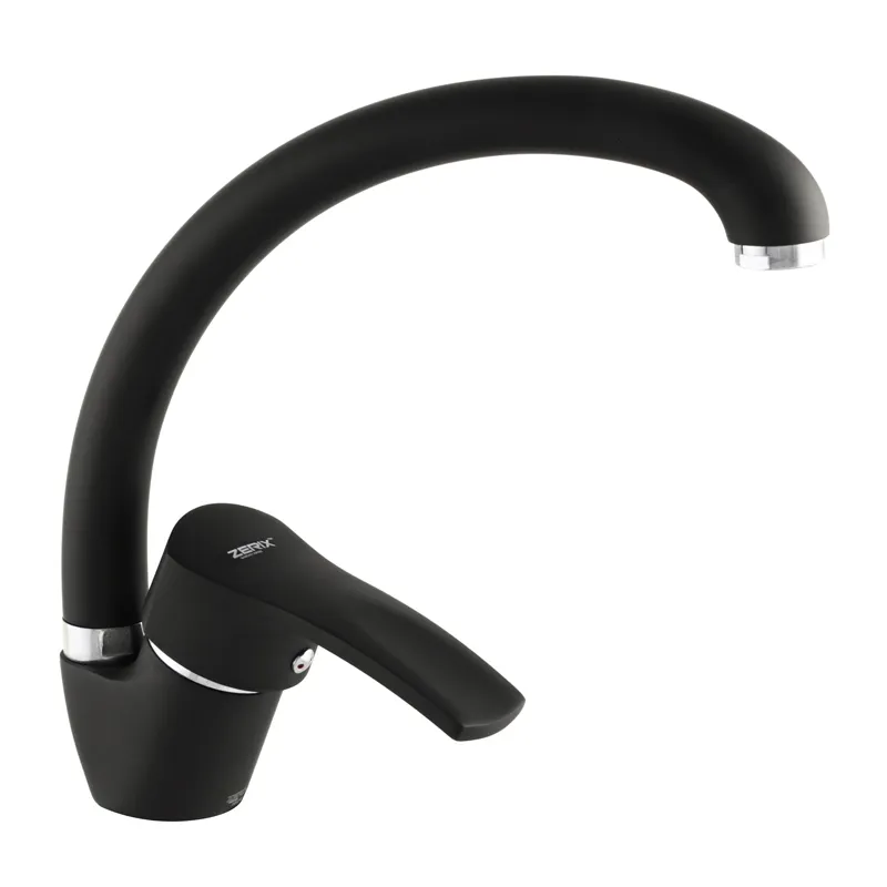 Змішувач для кухні Zerix YUB 279 чорний (ZX2794), фото 1