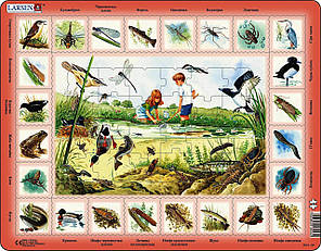 Пазл Larsen рамка-вкладиш На озері серія Максі (NA3-UA)