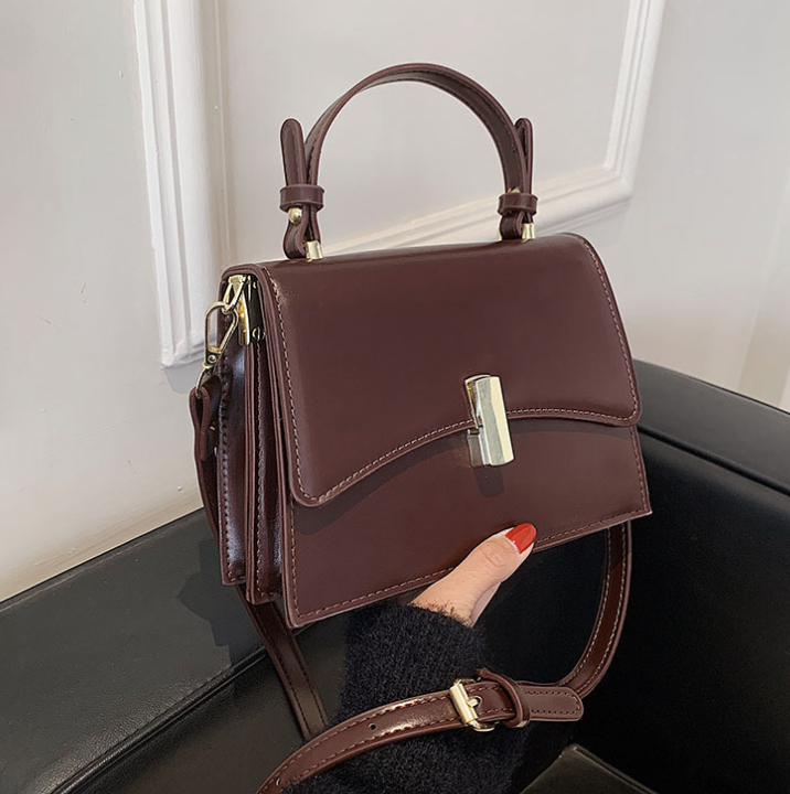 Сумка жіноча шкіряна через плече Katе Шоколадний, фото 1