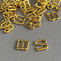 10 шт. - Золото 0,6 см регулятор (МЕТАЛ) для бретелів бюстгальтера (застібка)