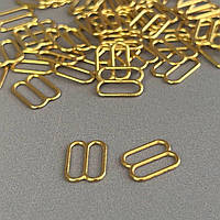 10 шт. - Золотий регулятор 1 см (метал) для бюстгальтера (вісімка)