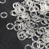 10 шт. - Прозорий 0,6 см регулятор (ПЛАСТИК) для бретелів бюстгальтера (кільце)