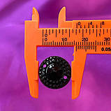 20 шт - Стрази акрилові пришивні 17 мм, чорна прозора пірамідка, фото 3