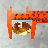 20 шт - Стрази акрилові пришивні 17х25 мм, бурштиновий, фото 3