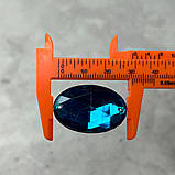 20 шт - Стрази акрилові пришивні 20х30 мм, бірюзовий, фото 4