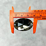 20 шт - Стрази акрилові пришивні 20х30 мм, сірий, фото 4