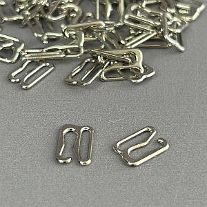 10 шт. - Регулятор срібла 1 см (метал) для ремінців бюстгальтера (застібка)