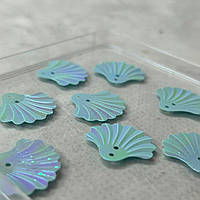 20мм Паєтка мушля 5г - блакитний з переливом