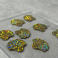 20мм Паєтка мушля 5г - золото голограма