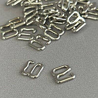 10 шт. - Срібло 0,6 см регулятор (МЕТАЛ) для бретелів бюстгальтера (застібка)