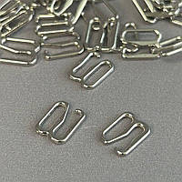 10 шт. - Срібло 0,8 см регулятор (МЕТАЛ) для бретелів бюстгальтера (застібка)