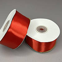 27 м - Стрічка атласна 38 мм (#054) - червона