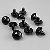 10 шт - Очі гвинтові для іграшок 16 мм з фіксатором - чорний, фото 2