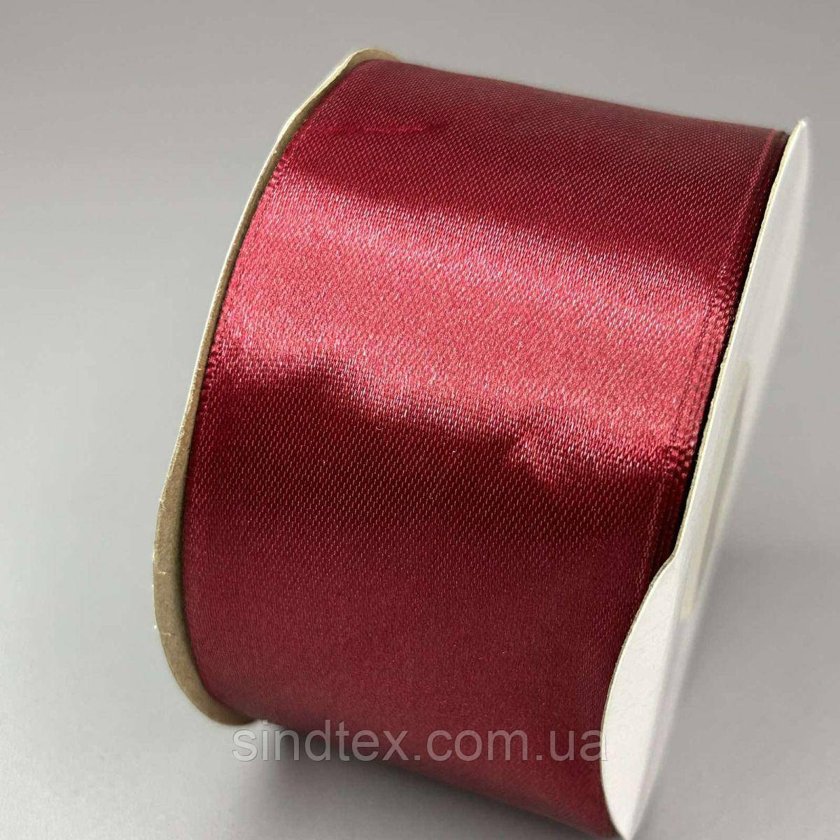 27 м - Стрічка атласна 5см (#063) - бордо