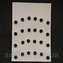 D=8 мм, пришивні кнопки для одягу Sindtex 24шт пластик колір чорний, фото 4