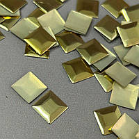 10г - Металострази термоклейові, квадрат 10 мм - золото світле