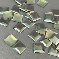 10г - Металострази термоклейові, квадрат 10 мм - срібло