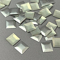 10г - Металострази термоклейові, квадрат 10 мм - срібло матове