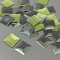 10г - Металострази термоклейові, квадрат 13 мм - срібло