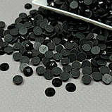 SS30 (6,3-6,5 мм) термоклейові стрази - 10 гр - col Jet, фото 2