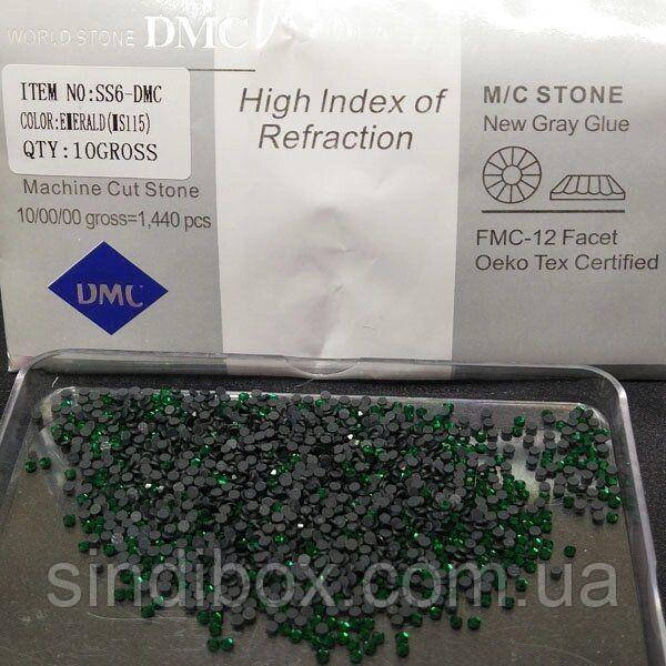 SS6 Термоклейні стрази дмс (DMC Китай) Col: EMERALD, фото 1