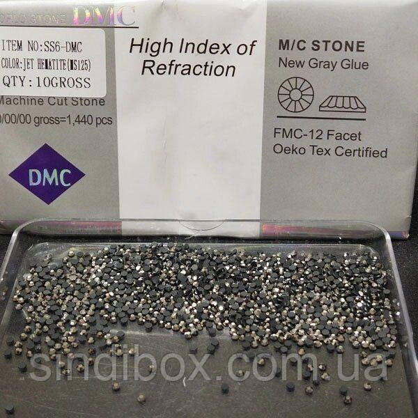 SS6 термоклеєві стрази дмс (dmc Китай) col: JET HEMATITE (ДМС-005), фото 1