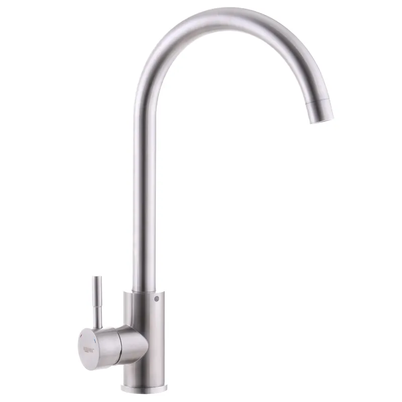 Змішувач для кухні з нерж. сталі SUS304 Zerix LUX-011 (ZX3114), фото 1