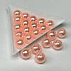 (20 грам) Намистини пластик Ø10мм - персиковий перламутр, фото 2