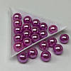 (20 грам) Намистини пластик Ø10мм - пурпурний, фото 2