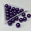 (20 грам) Намистини пластик Ø10мм - фіолетовий, фото 2