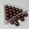 (20 грам) Намистини пластик Ø10мм - шоколадний перламутр, фото 2