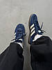 Жіночі кросівки Adidas Handball Spezial Night Indigo Blue Cream Адідас Спешіал сині Індиго замша, фото 11