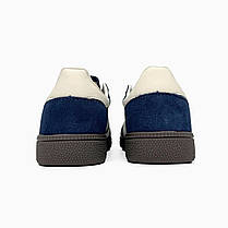 Жіночі кросівки Adidas Handball Spezial Night Indigo Blue Cream Адідас Спешіал сині Індиго замша, фото 5