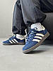 Жіночі кросівки Adidas Handball Spezial Night Indigo Blue Cream Адідас Спешіал сині Індиго замша, фото 9