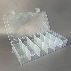 11,5х23х4 см на 18 осередків пластикова тара (прозора)