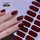 Набір гелевих наліпок для нігтів GelDeshe для полімерізації в лампі 16шт/уп Бордовий - фото 5 - id-p2472784061