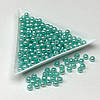 (20 грам) Намистини пластик  Ø4мм - бирюзовый перламутр, фото 2