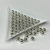 (20 грам) Намистини пластик  Ø6мм - срібло хромоване, фото 2