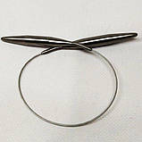 40 см 10 мм спиці в'язальні металеві, на тросі, фото 2