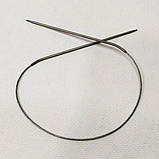 40см 2 мм спиці в'язальні металеві, на тросі, фото 2