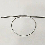 40 см 3 мм спиці в'язальні металеві, на тросі, фото 2