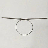 40 см 5 мм спиці в'язальні металеві, на тросі, фото 2