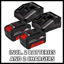 Потужна пила циркулярна акумуляторна Einhell TE-TS 36/210 Li-Solo : з АКБ-2шт 18V 4,0 Ah+2шт-ЗП, диск 210 мм, фото 2