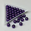 (20 грам) Намистини пластик Ø8мм - фіолетовий перламутр, фото 2