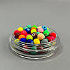 (20 грам) Намистини пластик матові Ø8 мм - Мікс, фото 2